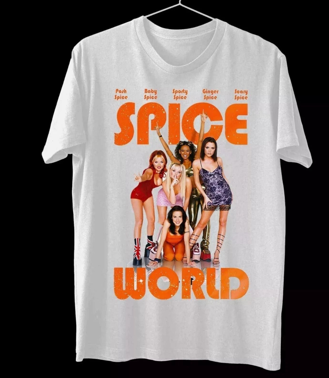 Spice Girls World New Rare Unisex T-Shirt