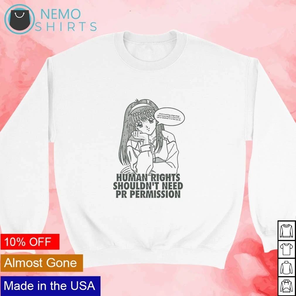 Kawai Yuko human rights shouldn’t need PR permission shirt