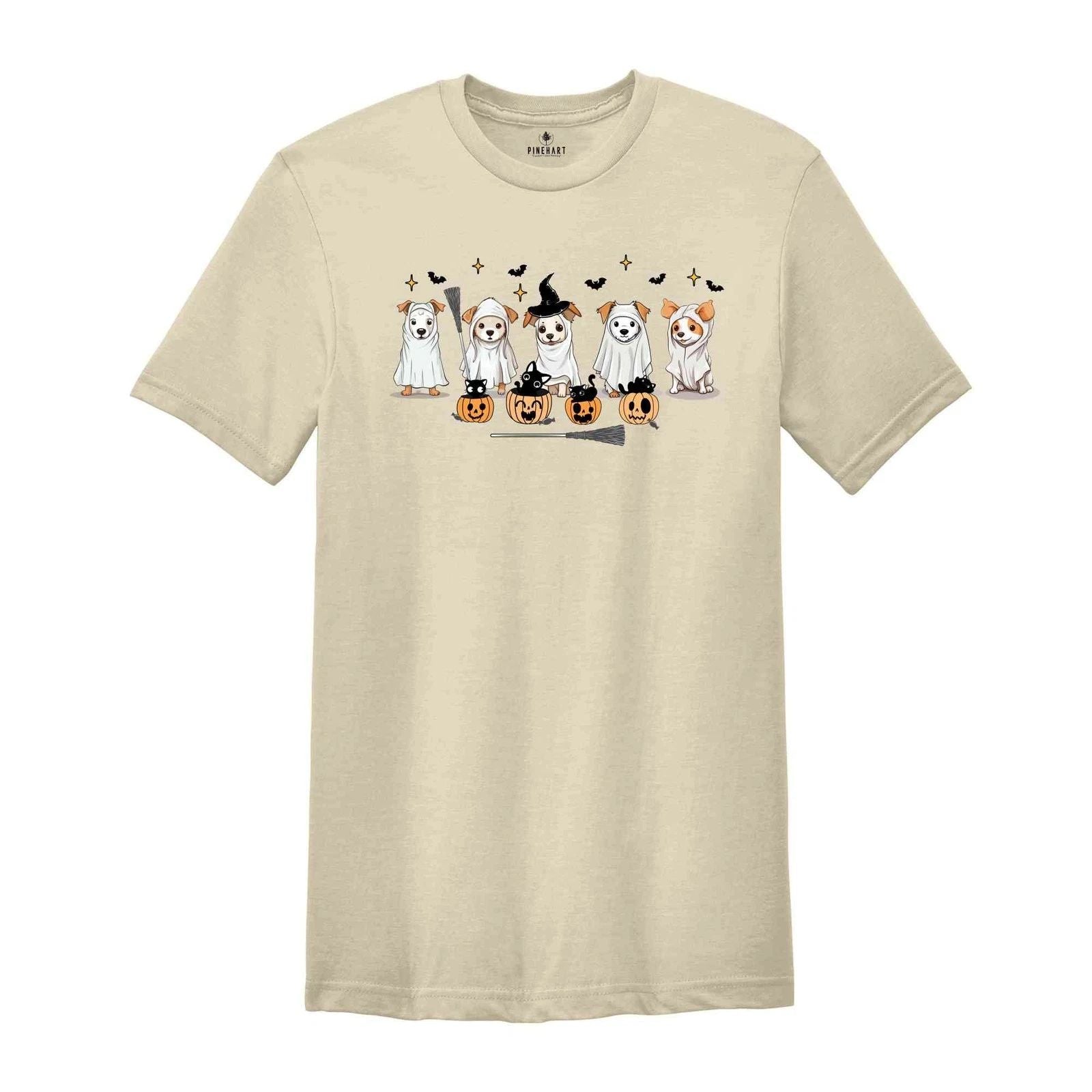 Cute Ghost Dog Shirt, Dog Lover Shirt, Spooky Dogs Shirt, Spooky Season Shirt, D