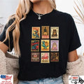 Retro Cartoon Stamp Collage T Shirt Funny Aesthetic Vintage Graphic Tee