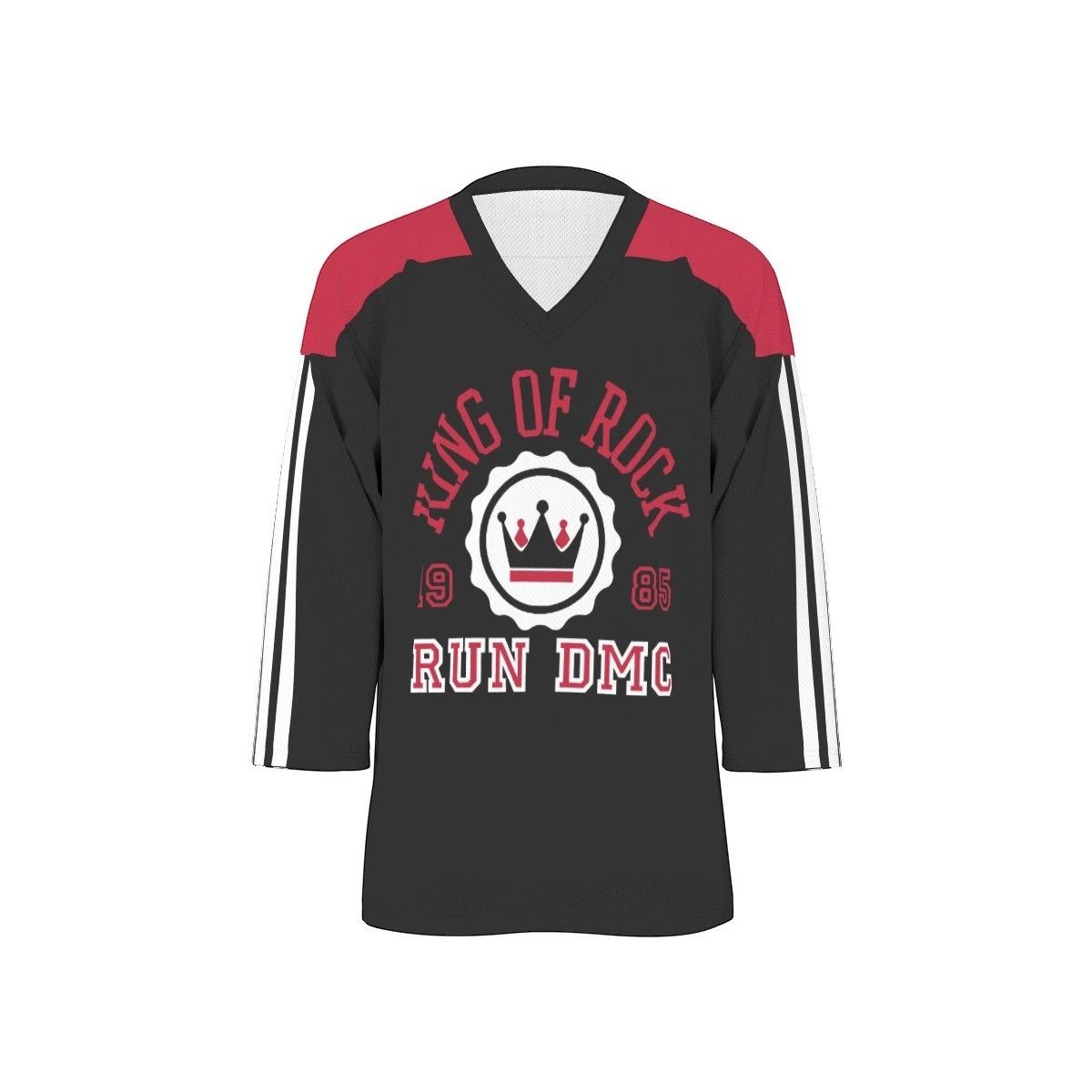 RUN DMC - King of Rock - V-neck Hockey Jersey