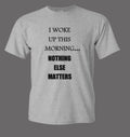 Inspirational T Shirt Faith Design Gray Black Sizes S-2XL Pre Shrunk Cotton…