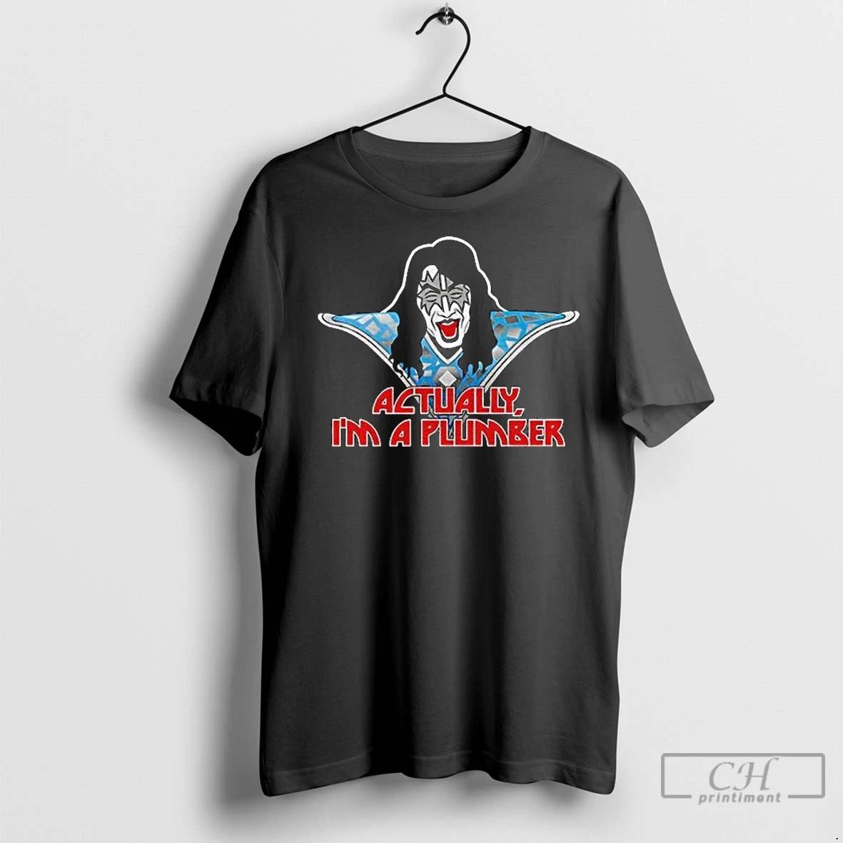 Classic Ace Frehley Actually Im A Plumber Long Sleve