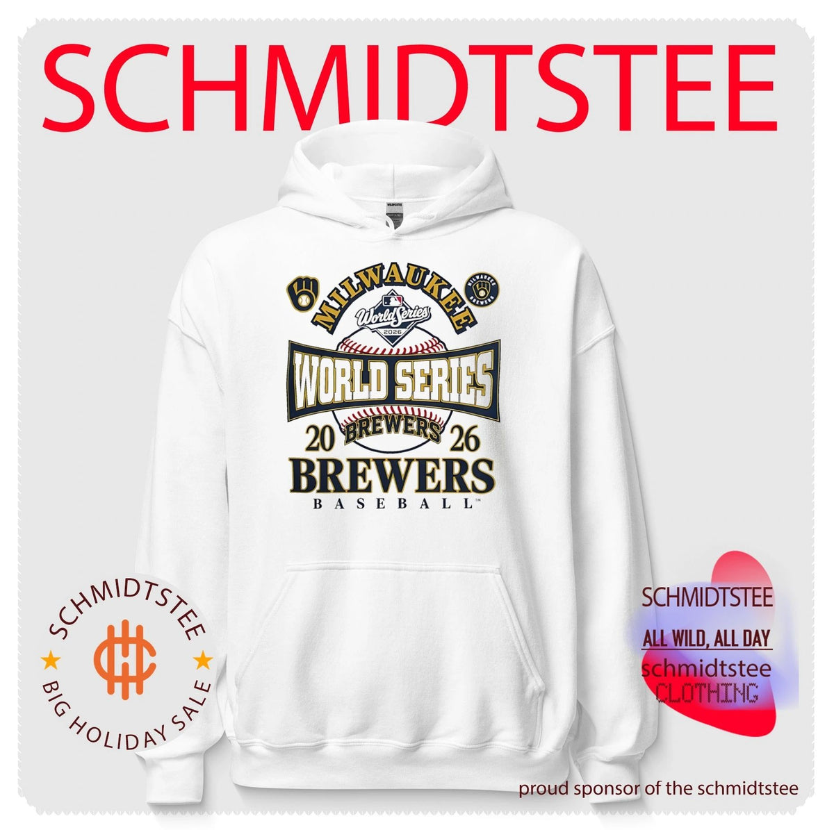 Milwaukee Brewers White 2026 World Series shirt