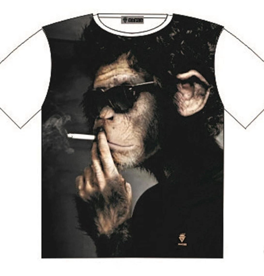 T-Shirt Cool Monkey Street Fashion Mens Ladies