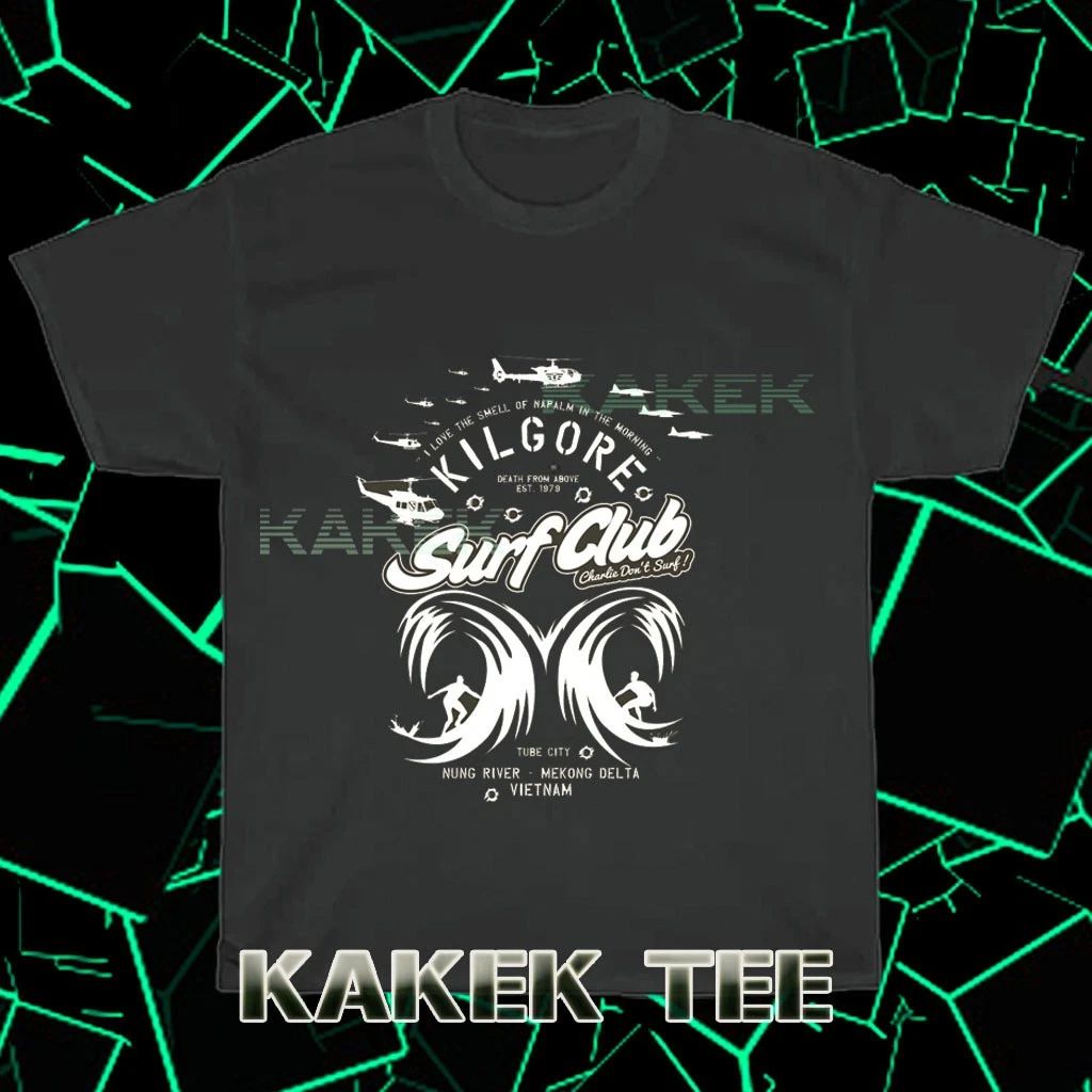Surf Club Logo American Men's Unisex T-Shirt Funny Size S to 5XL