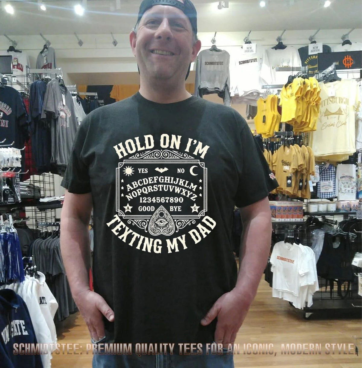 Hold on I’m Texting My Dad Ouija Board Spiritual shirt