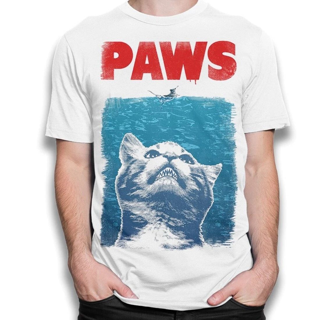Cat Paws Jaws Funny T-Shirt, Men's Women&