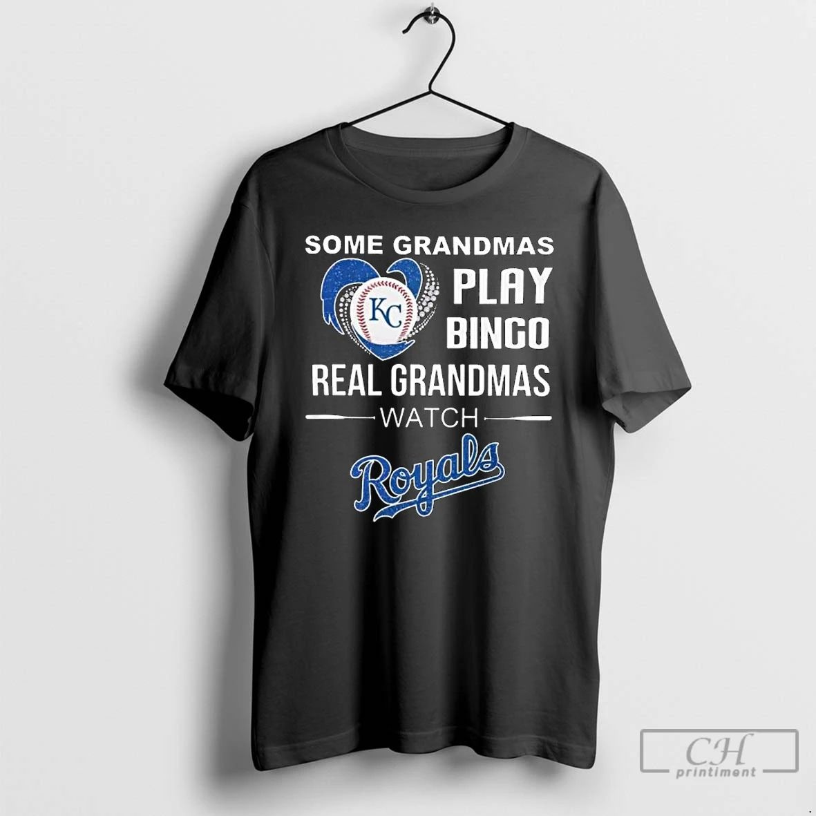 Classic Some Grandmas Play Bingo Real Grandmas Watch Kansas City Royals 2025 Long Sleve