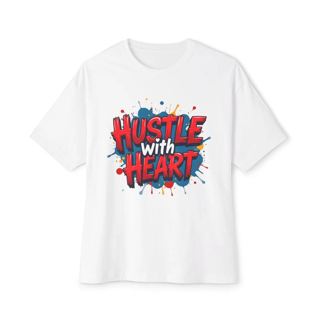 Hustle with Heart Tee | Motivational Typography Shirt