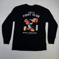 Riot Society Men's Fight Club Woody Woodpecker Long Sleeve T-Shirt Size M Black