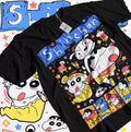 Crayon Shin Chan T-Shirt Shimamura Funny Anime Japan Kawaii Gift Shirt Black