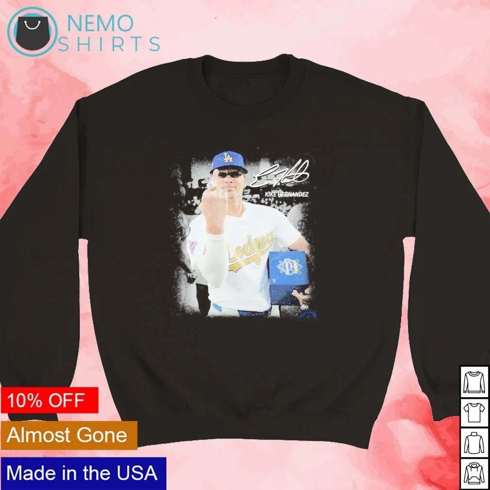 Kike Hernandez World Series Ring Middle Finger Los Angeles Dodgers shirt