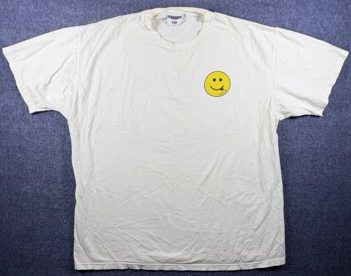 Vintage Jesus T Shirt Mens XL White Godstock Christian Graphic Puget Sound 90s