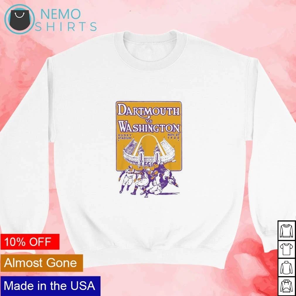 Vintage Dartmouth vs Washington Husky Stadium 1920 Football Matchup shirt