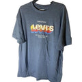 Levi's Mens Blue Crewneck Heathered Tee Graphic T-Shirt, NWT, Size XL