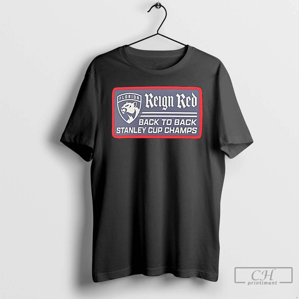 Premium Florida Panthers Back To Back Stanley Cup Champions Reign Red T Shirts