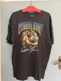 Vintage Indiana Jones Graphic T Shirt Black xlarge - Fair Condition
