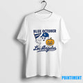 Ghost Los Angeles Dodgers Baseball Blue October Pumpkin Mlb Halloween Tshirts Sweater