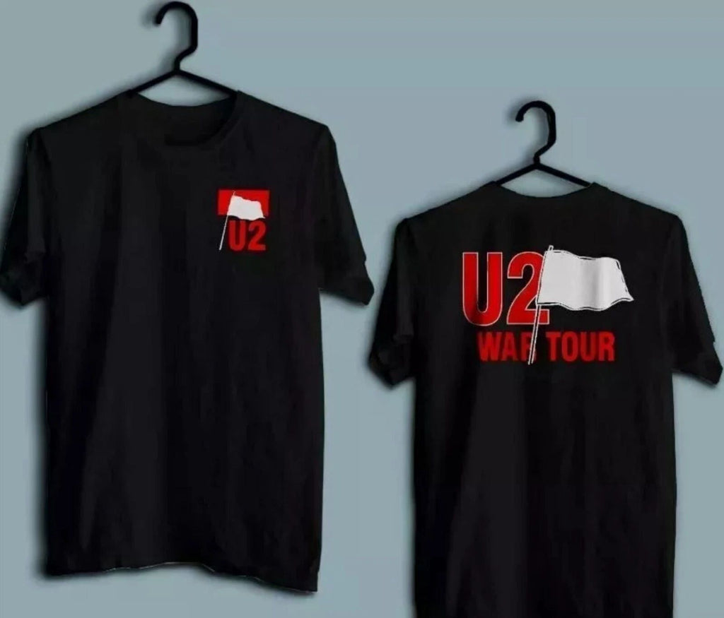 The U2 War Tour Music Band Unisex Black T-Shirt