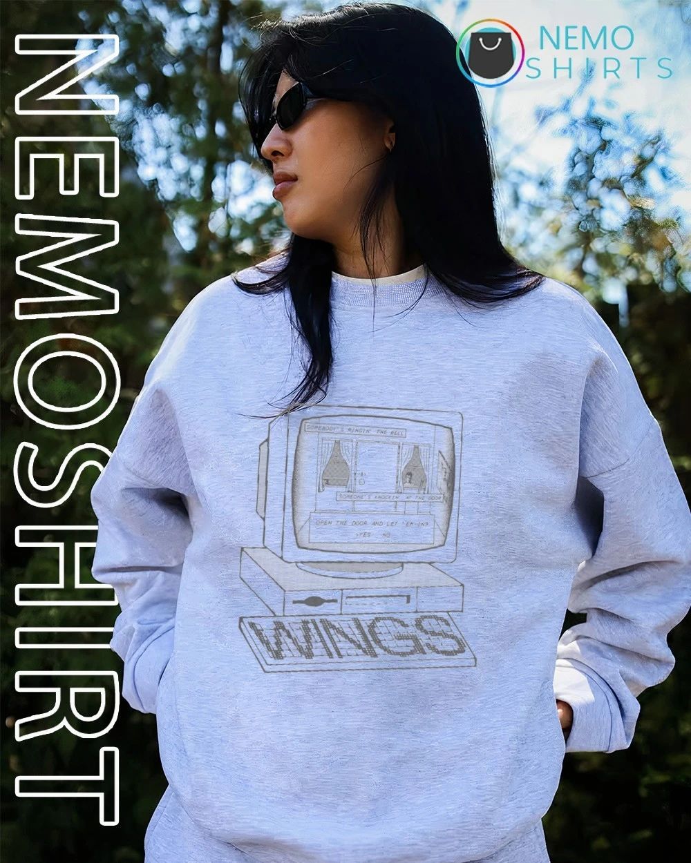 Wings Somebody’s Ringin’ the Bell Retro Computer shirt