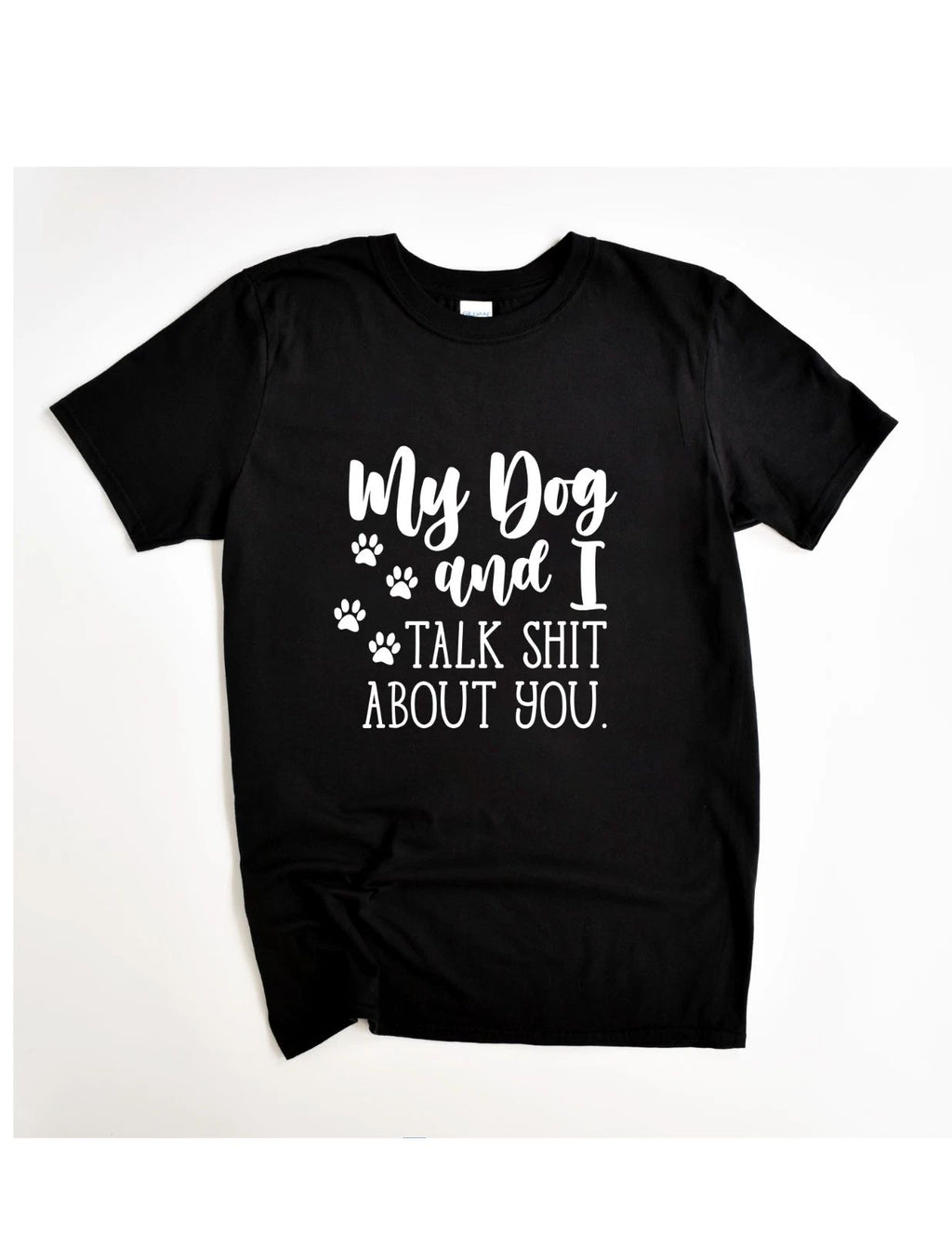Funny Dog Lover T-Shirt - My Dog and I– Milltex Brand – Unisex Black Tee