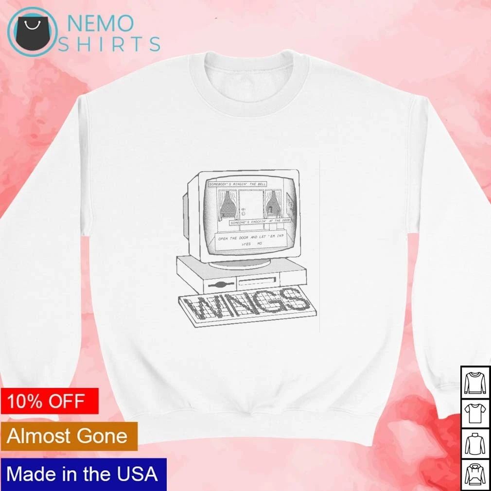 Wings Somebody’s Ringin’ the Bell Retro Computer shirt