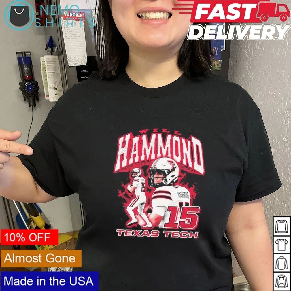 William Hammond Vintage Collage Texas Tech Red Raiders shirt