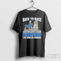Classic Los Angeles Dodgers Back 2 Back 2025 World Champions Players Names City Skyline