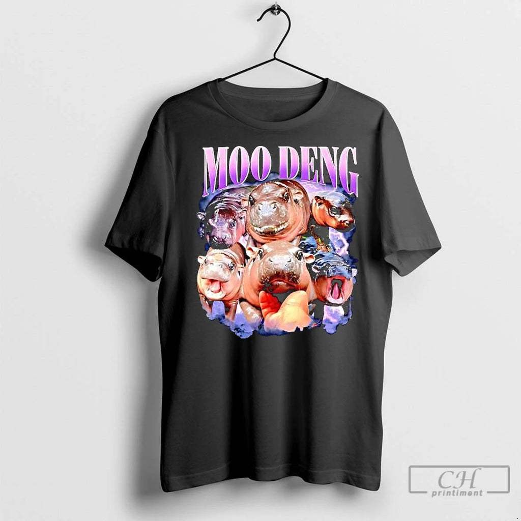 Classic Moo Deng Baby Pygmy Hippo Cute Zoo