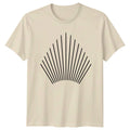 Modern Geometric Sunburst Pattern T-Shirt Minimalist Design Art Fashion