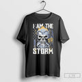 Classic Weathered Old Man I Am The Storm Skull