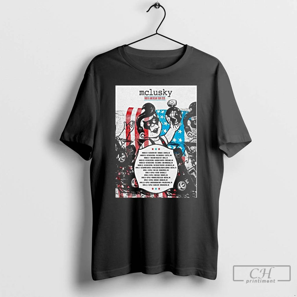 Classic Mclusky North American 2026 Tour Long Sleve T Shirts