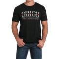 Cinch Men's Black Chest Logo Graphic T-Shirt MTT1690697