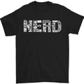 Nerd Word Art Geek Mens T-Shirt 100% Cotton