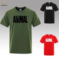 Animal T Shirt Mens Oversized Funny Tee Workout Gym 100% Cotton T-Shirts S -3XL