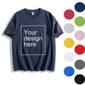 100% Cotton Unisex Tee Custom T-Shirt Personalized Print Tshirt for Men & Women