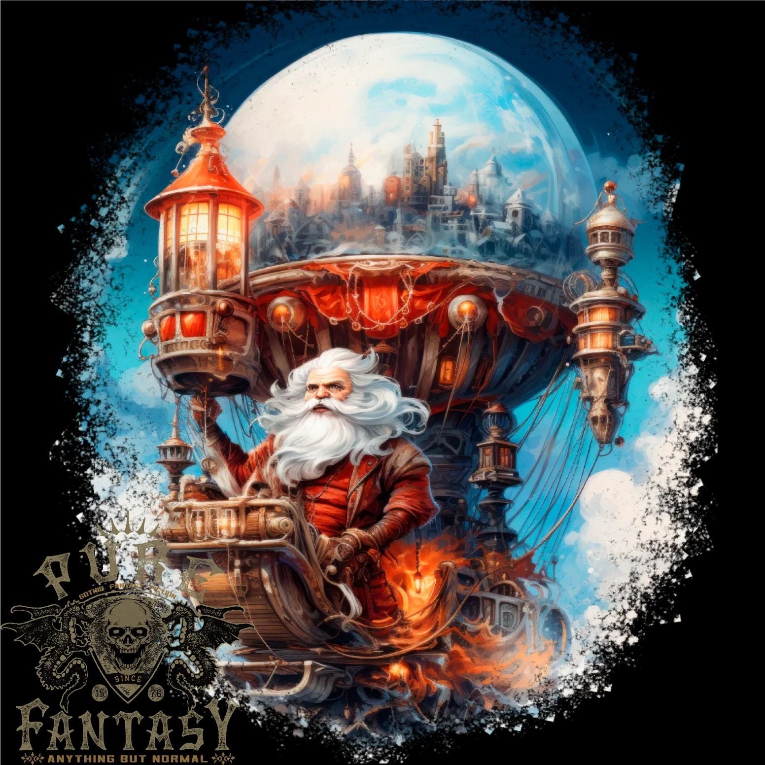 Fantasy Santa Clause Word Christmas Xmas Mens T-Shirt 100% Cotton