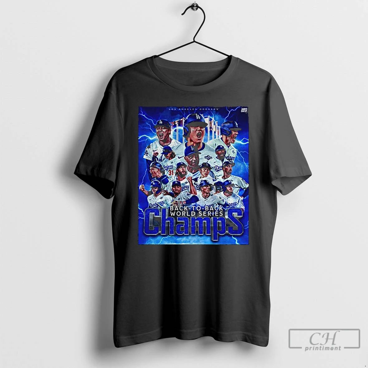 Classic Los Angeles Dodgers 2025 Champs World Series Hands Up T Shirts