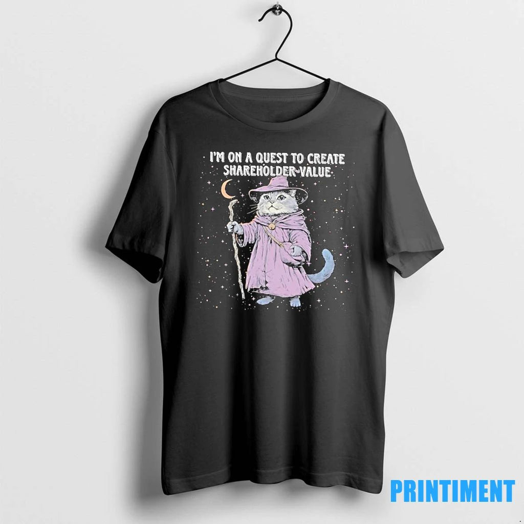 Wizard Cat Im On A Quest To Create Shareholder Value Tshirts Sweater