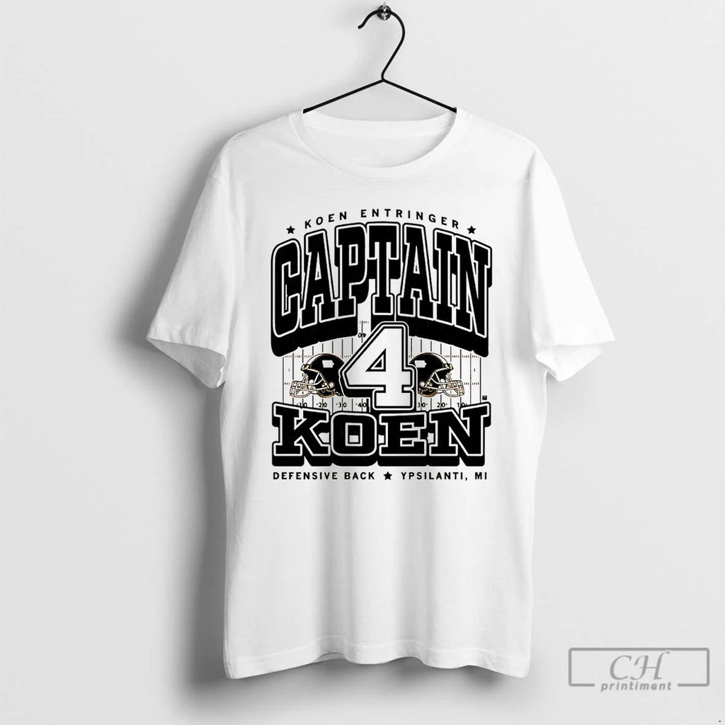 Classic Captain Koen Entringer Defensive Back Iowa Hawkeyes T Shirts