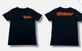 Black Off White Tee Reprint Impressionism Orange Font Graphic Cotton Shirt S-5XL