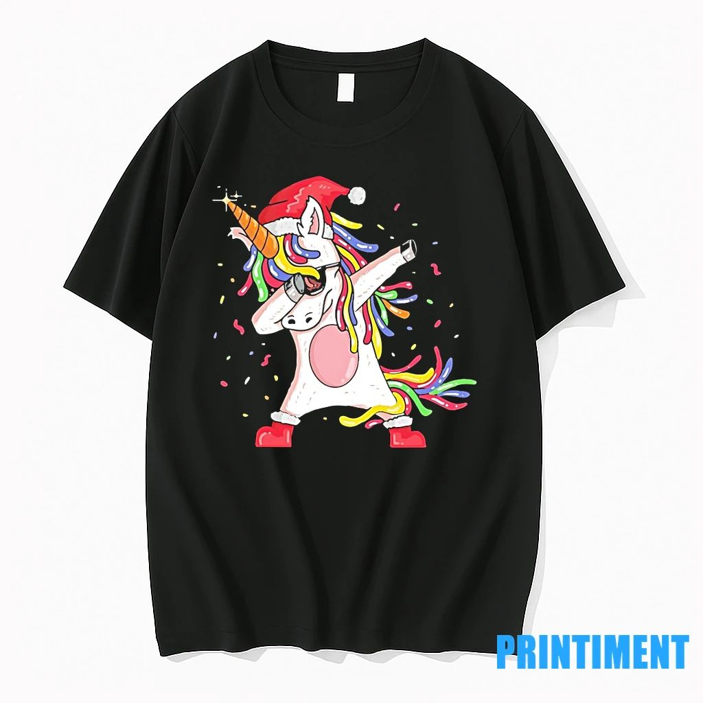 Dabbing Rainbow Unicorn Christmas Party Tshirts Sweater