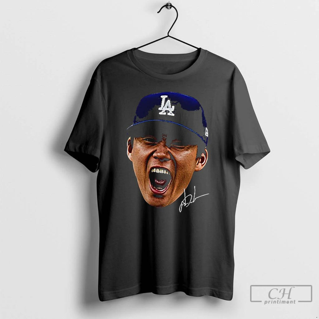 Classic La Dodgers Yoshinobu Yamamoto Japanese Pitcher Signature T Shirts