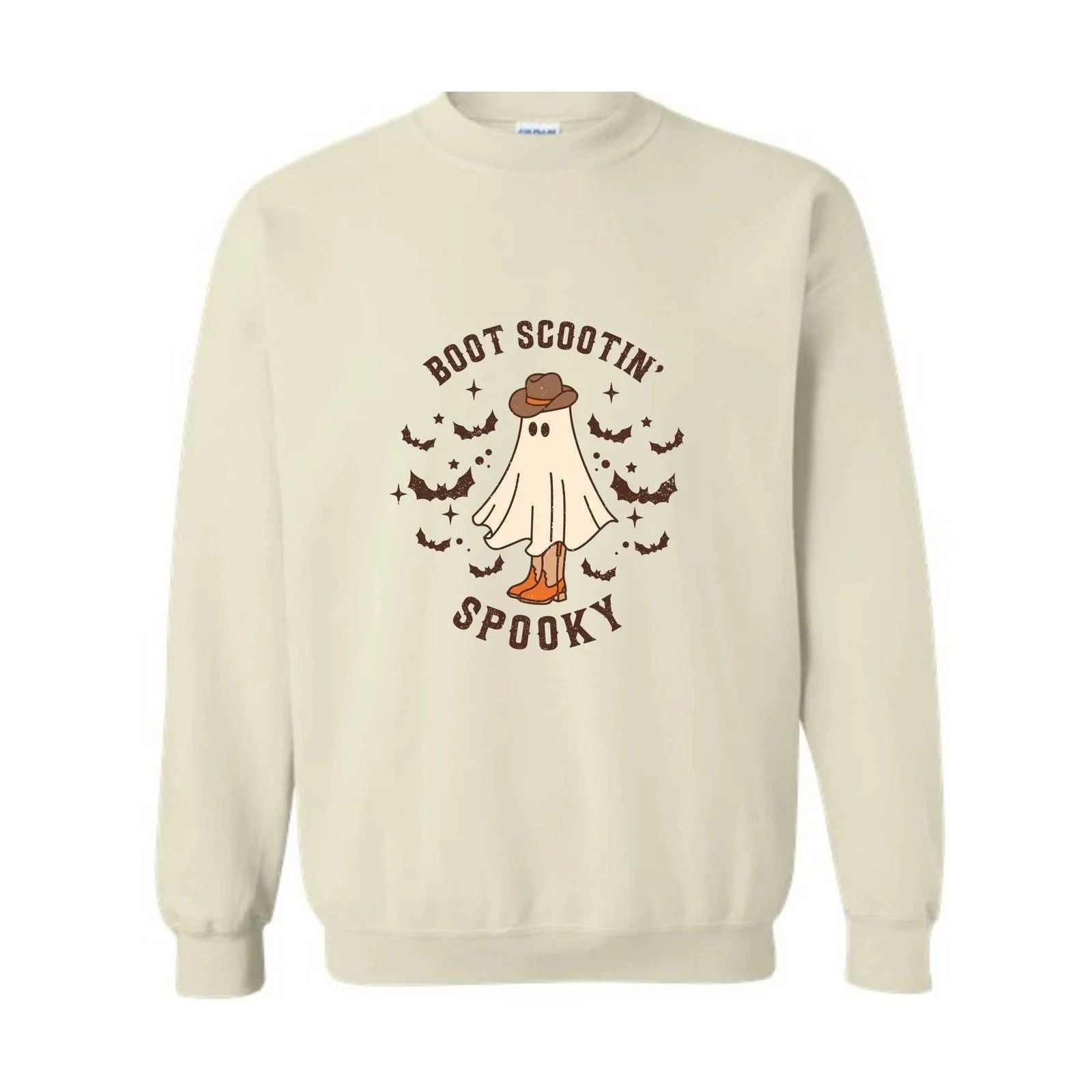 Boot Scootin' Spooky Sweatshirt, Cute Spooky Sweater, Halloween Gifts, Cowboy Gh