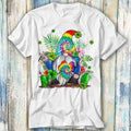 Hippie Gnome Tie Dye Hippie Clover St. Patrick T Shirt Gift Top Tee Unisex 1158