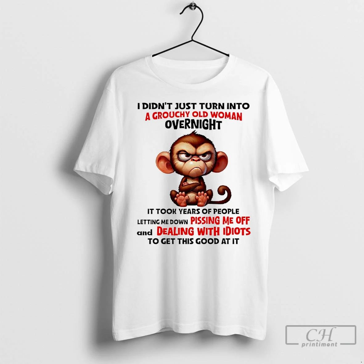 Classic Monkey I Didnt Just Turn Into A Grouchy Old Woman Overnight