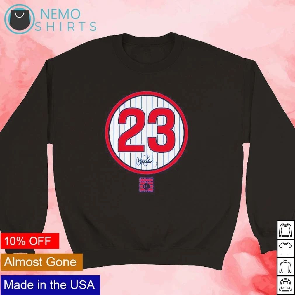 Ryne Sandberg Hall of Fame Signature Chicago Cubs shirt