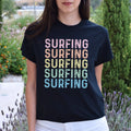 Surfing Unisex Shirt, Surfer tee Black S-2XL