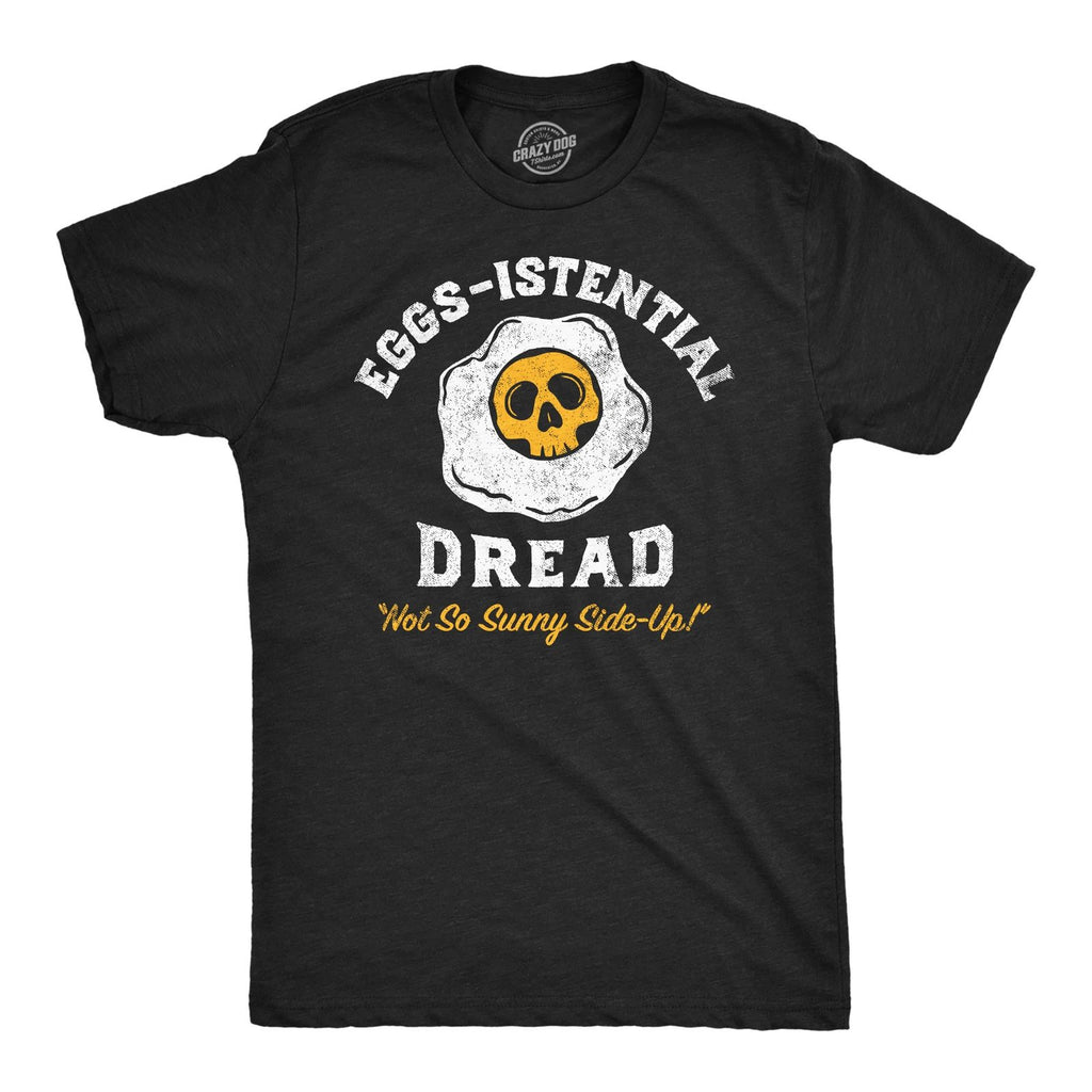 Mens Funny T Shirts Eggs Istential Dread Sarcastic Food Graphic Novelty Tee for